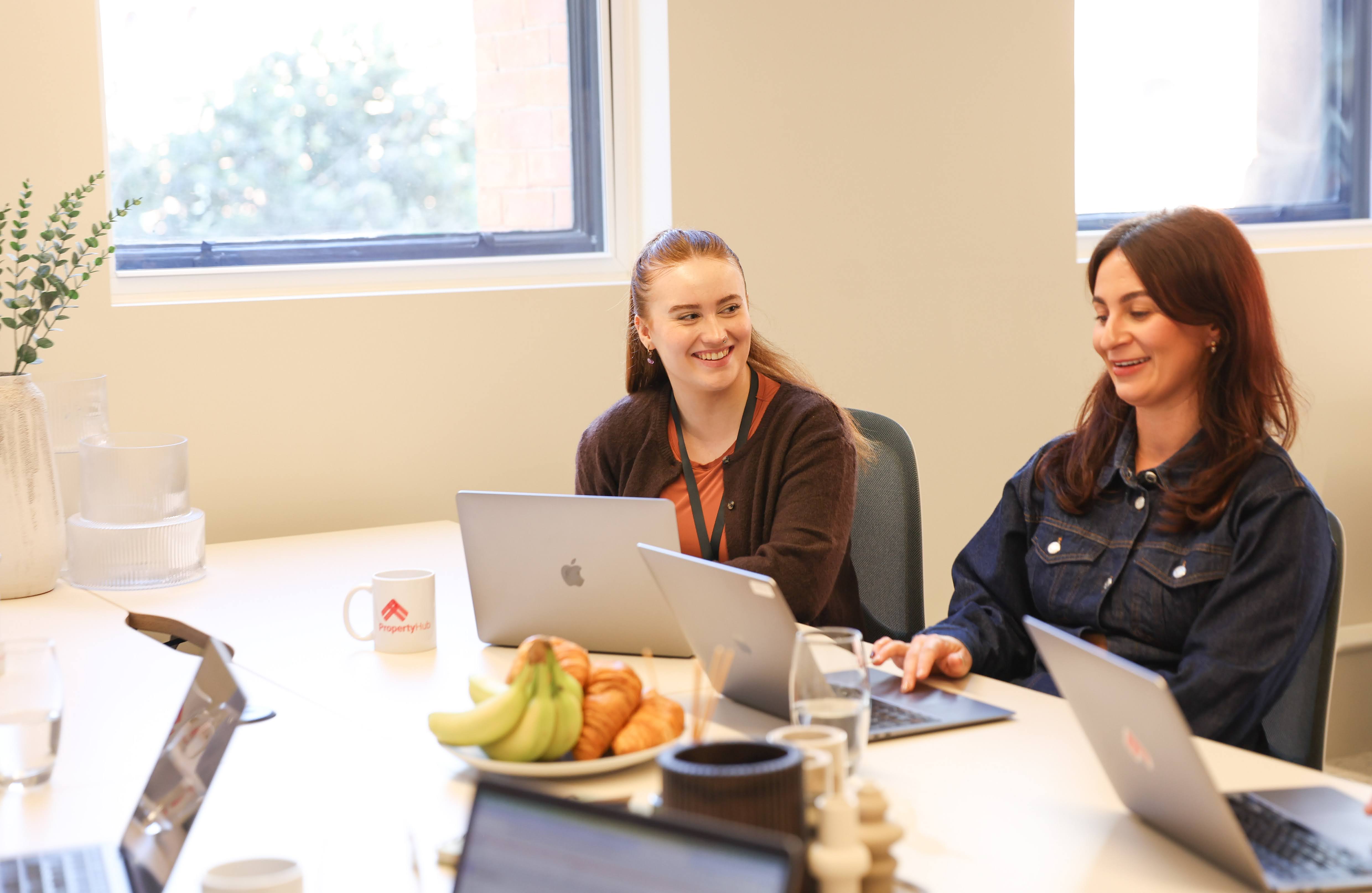 The Property Hub team working together in the office